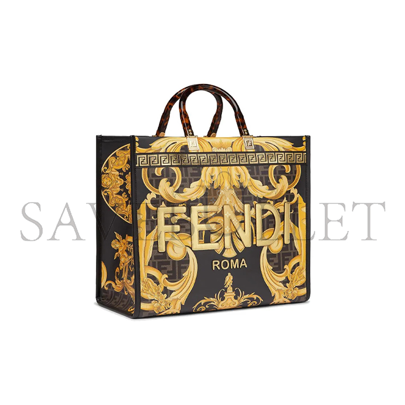 F**di versace x F**di fendace sunshine shopper tote 8bh386ajtyf15hm (35*31*17m)
